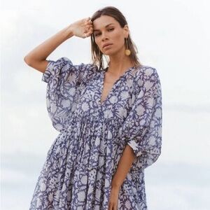 Daughters of India Kyra Mini Dress- blue